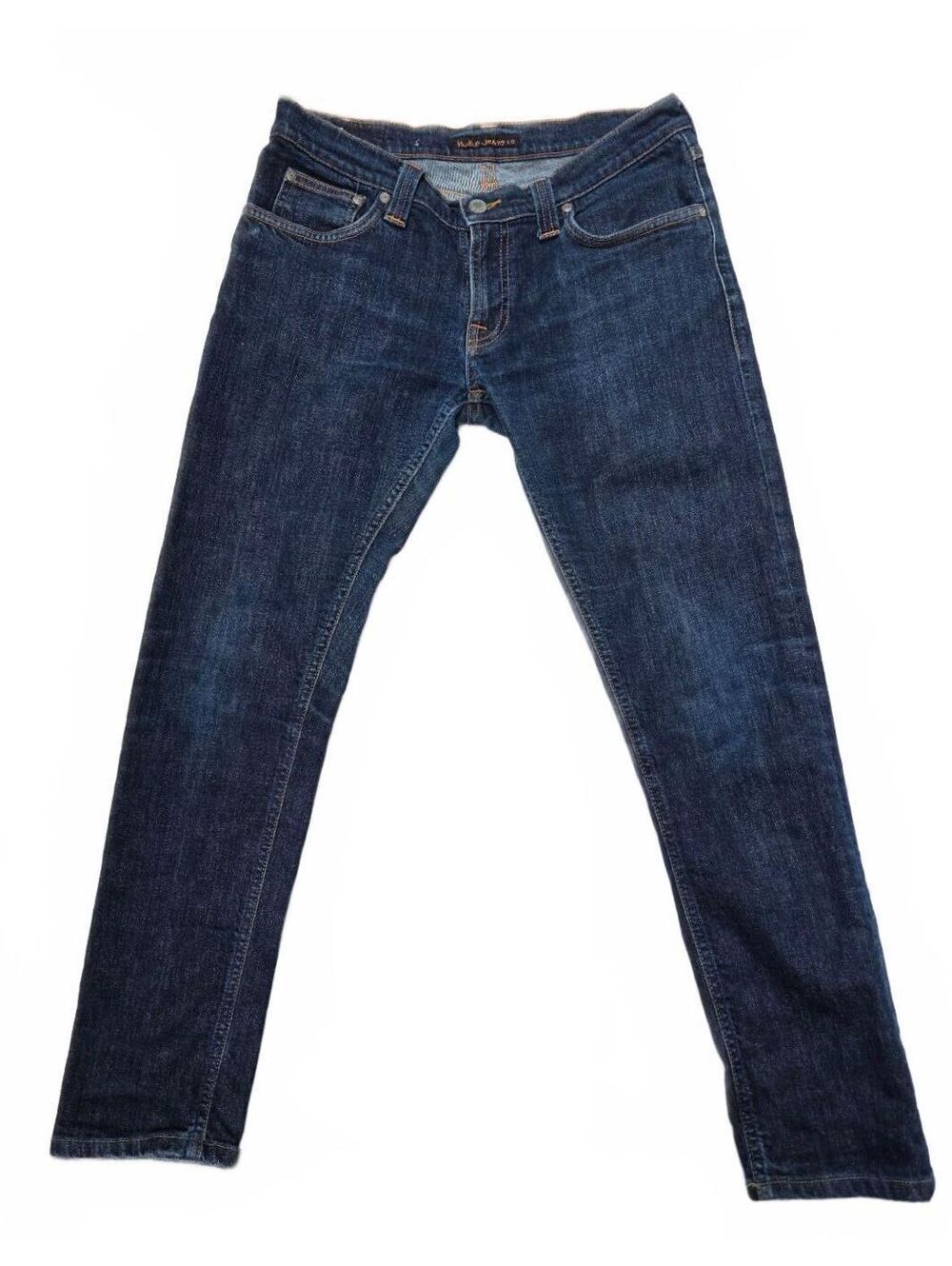 Nudie Jeans Tight Long John Low Rise Skinny Leg Indigo Denim Jeans Size 30x27